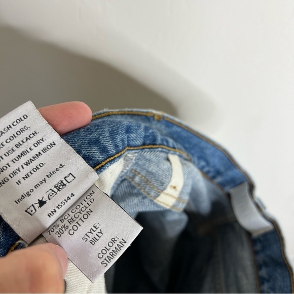 Boyish Billy High Rise Tapered Leg Denim Jeans Starman Distressed - Picture 10 of 11